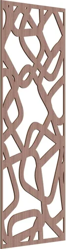 Miniatura 143 de Acme Paneles de pared decorativos de madera con calado, 9 3/8 pulgadas de ancho x 24 3/8 pulgadas de alto x 1/4 de alto, roble rojo