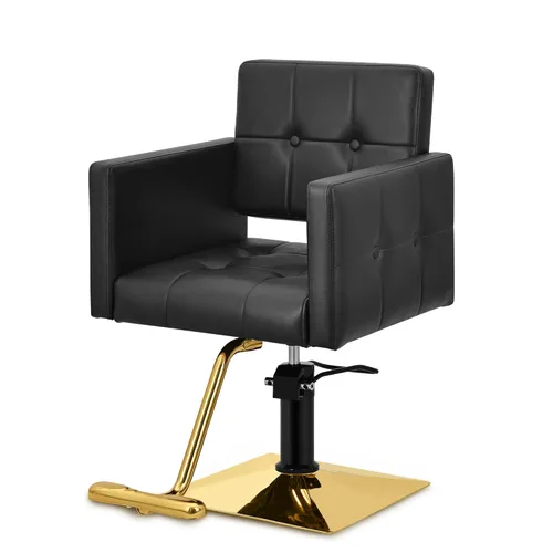 Miniatura 10 de Silla de salón rosa para estilista, silla de peluquería hidráulica ajustable en altura giratoria de 360 grados, sillón de peluquería para mujer