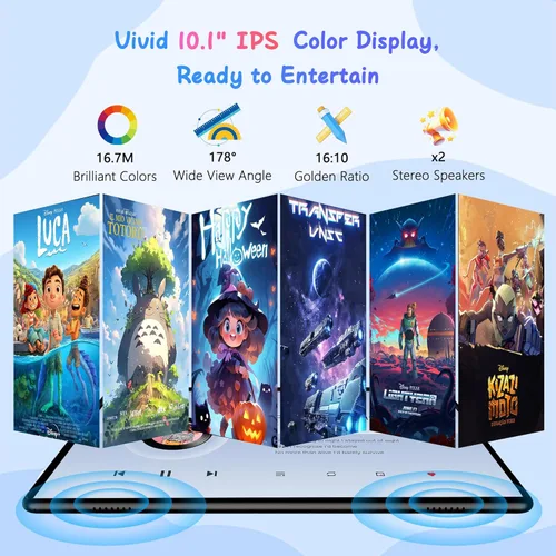 Miniatura 5 de HAOVM Tablet 10 pulgadas Android 14, 4G SIM desbloqueado, tableta infantil con ranura para tarjeta SIM, pantalla táctil IPS, procesador rápido