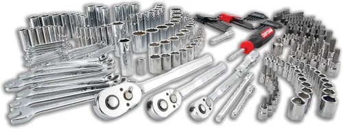 Miniatura 4 de CRAFTSMAN Juego de llaves de vaso, juego de herramientas de mecánico de 262 piezas, 1/4", 3/8", 1/2" de impulso, SAE/métrico, (CMMT45307)