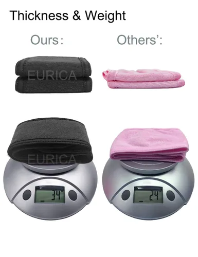 Miniatura 2 de EUICAE Diadema de spa, paquete de 5 toallas negras para la cabeza, antideslizantes, elásticas, lavables para maquillaje, lavado facial, tratamiento