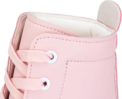 Miniatura 6 de YYW Patines para niñas y mujeres, fantásticos patines de piel sintética rosa y morado con luz para niños y jóvenes, para interiores y exteriores