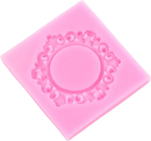 Miniatura 5 de Molde de silicona para marco de fotos, molde de fondant para cupcakes, decoración de pasteles, pasta de goma de arcilla polimérica, juego de 2