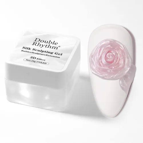 Miniatura 14 de Double Rhythm 3D Gel de uñas en gel transparente sólido para esculpir, antiadherente, gel duro para construcción, tallado, moldeado, extensión