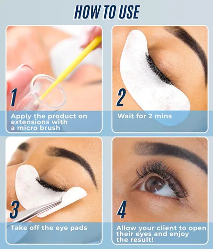 Miniatura 8 de Pegamento para extensión de pestañas Lightning Speed de 0.3 fl oz y pegamento extra de 0.5 onzas líquidas, Stacy Lash/adhesivo negro, 0.3 segundos
