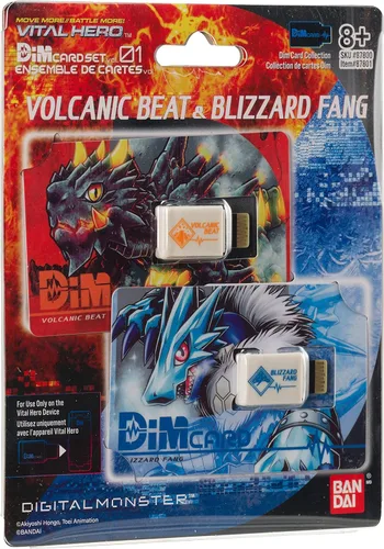 Miniatura 3 de Bandai Namco - Digimon - Paquete de tarjetas DIM Vital Hero (Volcanic Beat y Blizzard Fang)