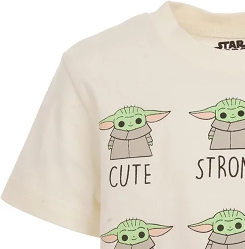 Miniatura 7 de STAR WARS The Mandalorian The Child - Conjunto de camiseta atlética y pantalones cortos de malla para bebés a niños grandes