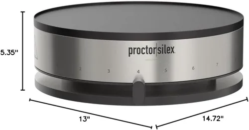 Miniatura 9 de Proctor Silex Máquina eléctrica para crepas con plancha antiadherente de 13 pulgadas sin PFAS para huevos, panqueques, tortillas y quesadillas