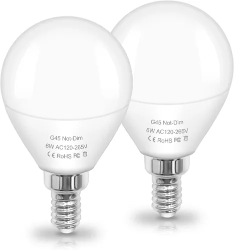 Miniatura 8 de Bombilla LED de 3000 K, luz blanca cálida para candelabro E12, bombillas de 110 V 3 W G14/G45, bombillas pequeñas 25 W equivalente a 260 lúmenes