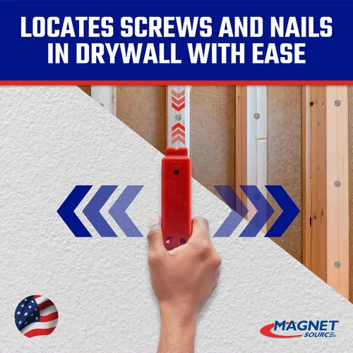 Miniatura 4 de Master Magnetics Buscador magnético de pernos con escudo – Tornillo para paneles de yeso y herramienta de detección de uñas – Fabricado con imanes