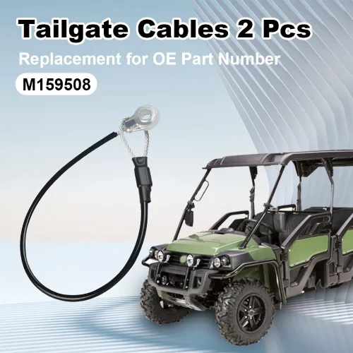 Miniatura 2 de WMPHE Cables de repuesto para portón trasero M159508 compatibles con John Deere Gator M TE TH 6x4 TX XUV HPX615E HPX815E XUV865R XUV825E (2 piezas)