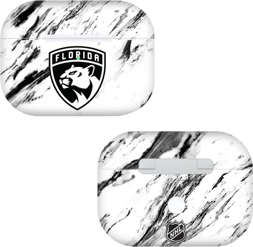 Miniatura 7 de Head Case Designs Calcomanía de vinilo con licencia oficial de la NHL Half Distressed Florida Panthers compatible con Apple AirPods Pro
