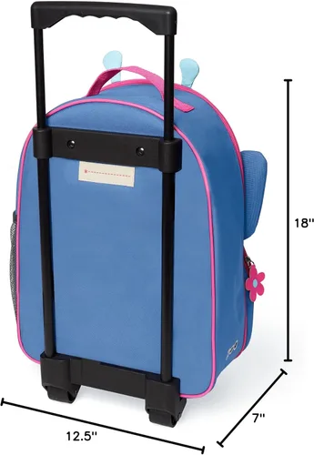 Miniatura 6 de Skip Hop Equipaje infantil con ruedas, zoológico, mariposa (paquete de 2)