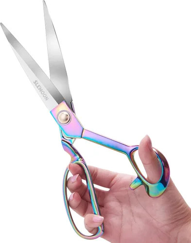 Miniatura 2 de Tijeras de tela profesionales de 10 pulgadas, tijeras de costura resistentes para tela, cuero, materias primas, confección, tijeras de tapicería