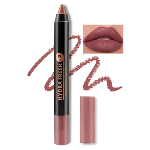 Miniatura 12 de Boobeen Lápiz labial mate de lápiz labial cremoso aterciopelado, cobertura completa, alto pigmento, impermeable, de larga duración, para mujeres