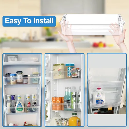 Miniatura 6 de [2 PAQUETES] 241505301 Cesta para puerta de refrigerador compatible con Frigidaire Gallery Estantería para puerta 241505300 Reemplazo de estante