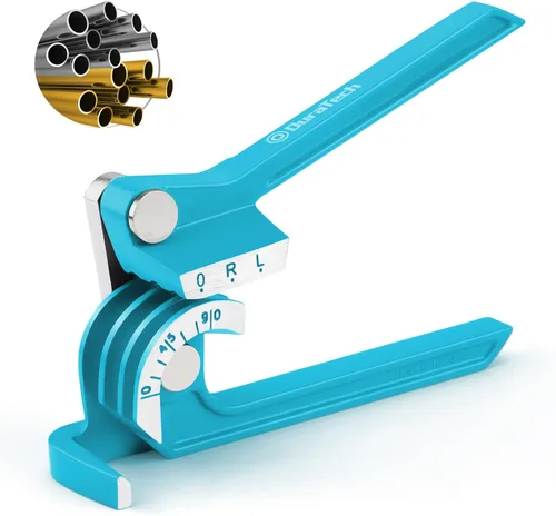 Miniatura 8 de DURATECH Dobladora de tubos de 180 grados, dobladora de tubos, dobladora de tubos 3 en 1, 1/4 ", 5/16 ", 3/8 ", para tubos de cobre, latón, aluminio