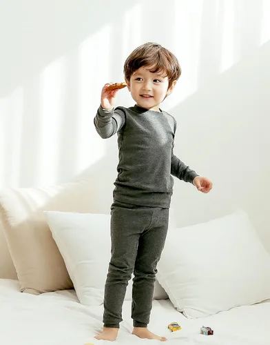Miniatura 3 de VAENAIT BABY - Pijama de algodón básico liso para niños y niñas de 12 meses a 12 años, conjunto de ropa de dormir