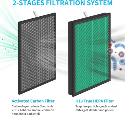 Miniatura 3 de BioGS 2.0 Kit de filtro compatible con purificador BioGS 2.0, para modelos SPA-550A y SPA-625A (2 juegos)