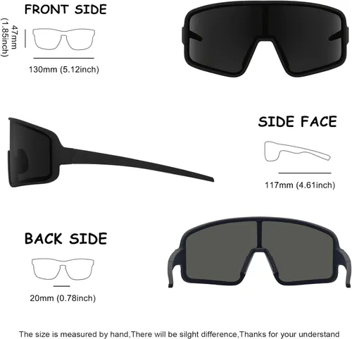 Miniatura 12 de MAXJULI Gafas de sol polarizadas para niños de 6 a 14 años, para deportes de béisbol al aire libre, ciclismo, protección UV400, 7705
