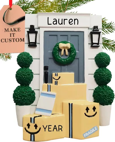 Adorno personalizado de Amazon 2026 | Adornos de Navidad personalizados con grabado láser para árbol | Regalo de recuerdo personalizado para