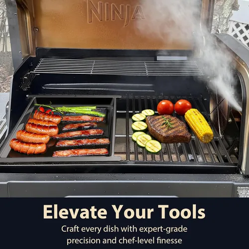 Miniatura 90 de Utheer Parrilla reversible para todas las estufas Camp Chef de 14 y 16 pulgadas, plancha de hierro fundido, para estufa Camp Chef Explorer de 2