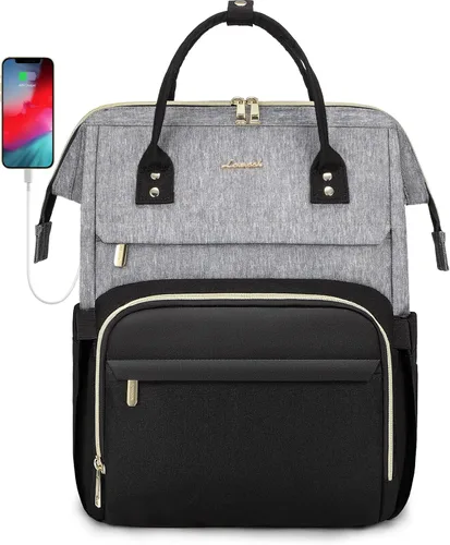 LOVEVOOK - Mochila para ordenador portátil para mujer, de moda, de negocios, de viaje, mochila para estudiantes, mochila de trabajo para profesores,