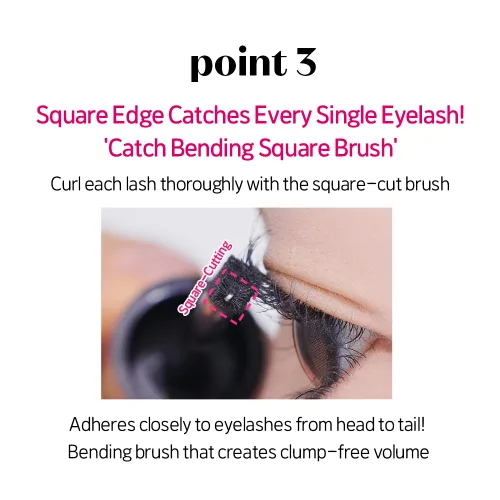 Miniatura 7 de ETUDE Máscara Curl Fix Volumen 1+1 Set, Máscara para Pestañas, Rizos Fuertes, Larga Duración, Impermeable, Ligera, Maquillaje Coreano, Belleza