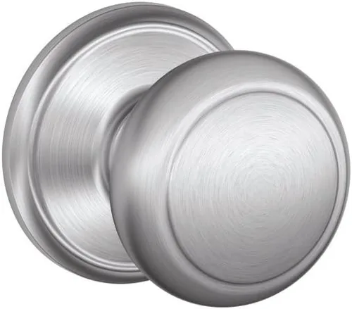 Miniatura 31 de Schlage F10 AND 716 ADD - Pomo Andover con moldura Addison, cerradura de paso para pasillos y armarios, bronce envejecido