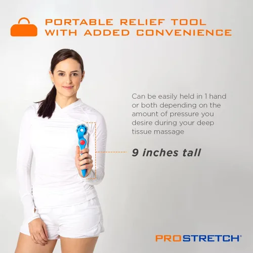 Miniatura 5 de ProStretch Rodillo muscular Uno Fascia, herramienta de masaje portátil y ajustable para recuperación muscular y terapia de tejido profundo