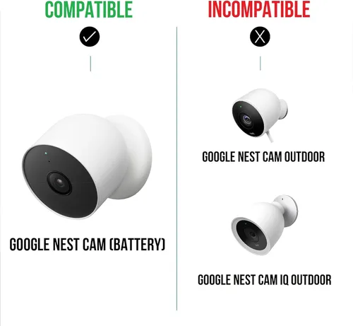 Miniatura 7 de Wasserstein Panel solar, cargador de panel solar para Google Nest Cam para exteriores o interiores, batería - 2.5 W de energía solar - Paneles