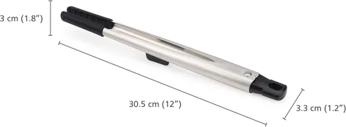 Miniatura 3 de Joseph Joseph Elevate Fusion Pinzas de precisión, sin BPA, utensilios de cocina antiadherentes resistentes al calor, asas de acero inoxidable, 12.01