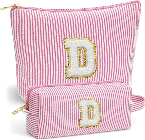 Miniatura 39 de Set de Bolsos de Maquillaje de Viaje - Bolso Inicial de Aseo de Viaje, Bolso de Cosméticos Portátil Bolso de Maquillaje de Viaje con Artículos Azul