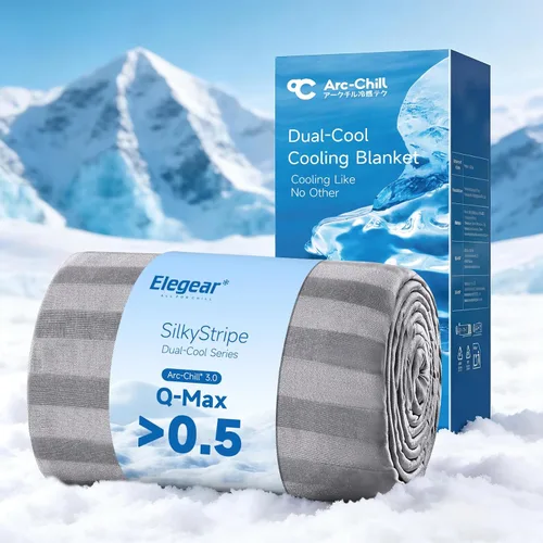 Miniatura 10 de Elegear Manta Refrescante Revolucionaria que Absorbe el Calor para Mantener el Cuerpo Fresco para Sudores Nocturnos, Arc-Chill 3.0 Fibra Fresca