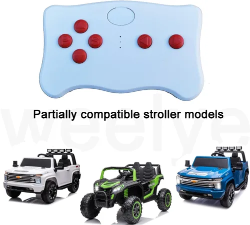 Miniatura 3 de weelye (TX10) botón rojo 2.4G Bluetooth control remoto, no universal, para niños, coche eléctrico solo con marca weelye FCC CE Label Original