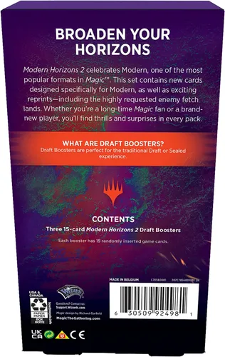 Miniatura 4 de Magic: The Gathering Horizontes modernos 2 (Modern Horizons 2) Paquete múltiple para juego 3 potenciadores de juego (Draft Boosters)
