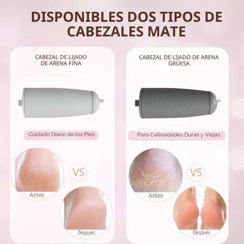 Miniatura 3 de Haootadiy - Quitadores eléctricos de callos para pies, kits de pedicura para eliminar callos de pies eléctricos recargables con 12 en 1, elimina