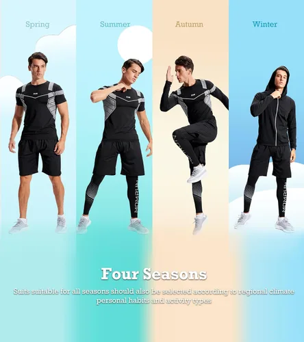 Miniatura 5 de BOOMCOOL 5PCS Gym Clothes for Men Workout Sets
