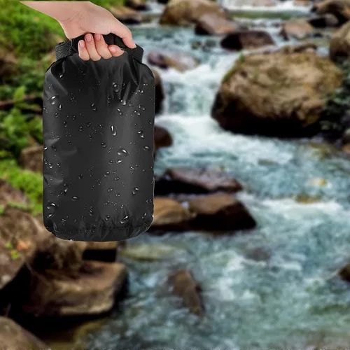 Miniatura 6 de Shappy Juego de 6 bolsas secas impermeables, ligeras, herméticas, con sacos de 20 L, 15 L, 10 L, 8 L, 5 L, 3 L y correa de hombro larga ajustable