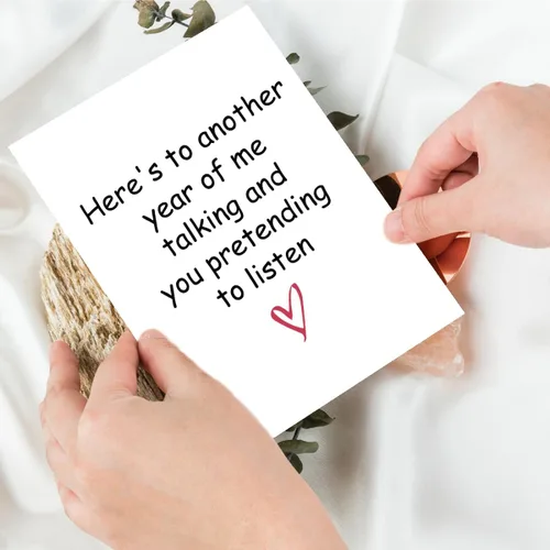 Miniatura 4 de UUEFKTN Tarjetas divertidas de San Valentín para él y ella, tarjeta de aniversario humorística de San Valentín, regalo para marido, esposa, novio