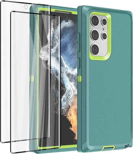 Miniatura 14 de AICase para Galaxy S22 Ultra con protector de pantalla, funda resistente a caídas con protección completa, cuerpo completo, robusta, a prueba