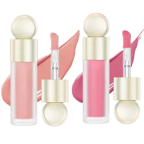 Miniatura 15 de Rubor líquido, maquillaje en crema líquida mate de doble uso para mejillas y labios, de larga duración, a prueba de manchas, rubor facial hidratante