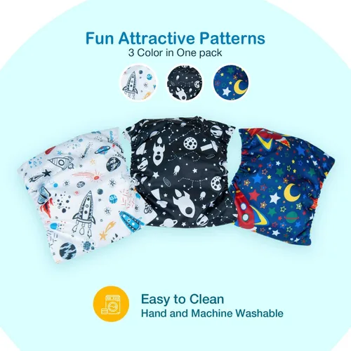 Miniatura 4 de Pet Soft Bandas para el vientre para perros – 3 paquetes de pañales reutilizables para perros machos, envolturas de pañales para perros machos