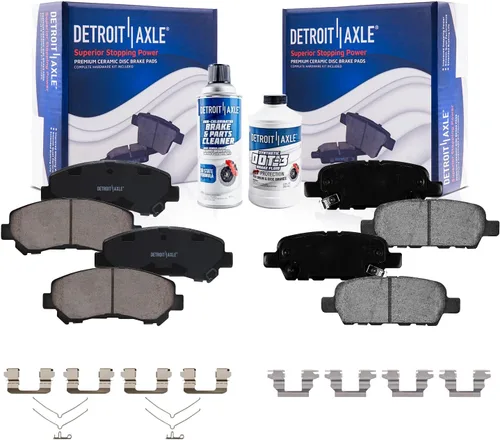 Miniatura 12 de Detroit Axle - Kit de freno delantero para Dodge Ram 1500 Durango Dakota Chrysler Aspen Dakota Driver Side Disco Freno Pinza de freno de cerámica