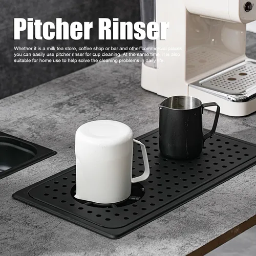 Miniatura 7 de Pitcher Rinser Stainless Steel High Pressure with Drip Tray, Automatic Flushing Glass Rinser - Durable Construction, Hands - Free Cleaning, Ideal