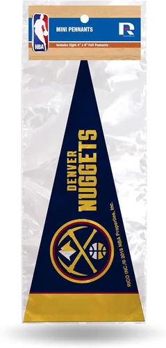 Miniatura 10 de Rico Industries NBA - Juego de mini banderines de fieltro de 4 x 9 pulgadas (incluye 8 piezas)