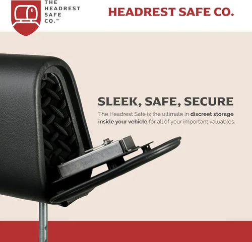Miniatura 3 de El reposacabezas seguro HEADREST Vulcan de polipiel - Reposacabezas seguro para asiento del pasajero + reposacabezas para acompañante - Juego