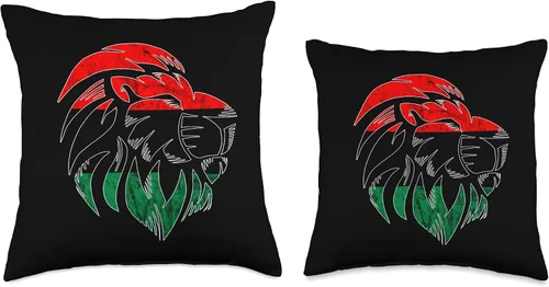 Miniatura 3 de Pan African Pride Black History Pan African UNIA Flag Lion Afro-American Black History - Almohada de 18 x 18 pulgadas, multicolor