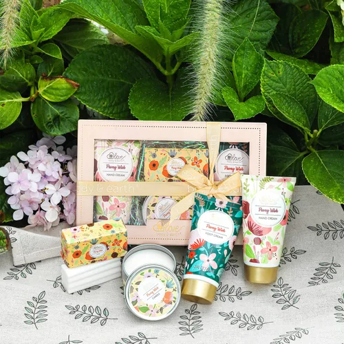 Miniatura 8 de BODY & EARTH # LOVE Set de regalo de crema de manos para mujeres, regalo del día de la madre para mamá, juego de cuidado de la piel con crema