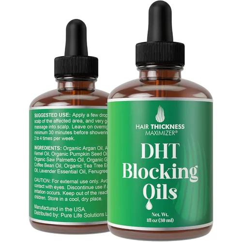 Bloqueador de DHT para Mujeres, Hombres – Fortalece y Hidrata el Cabello Fino y Seco para un Cuero Cabelludo con Mejor Aspecto – Suero Vegano y Sin